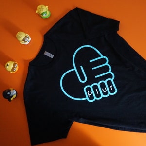 P.L.U.R Heart Glow in the dark UNISEX tshirt
