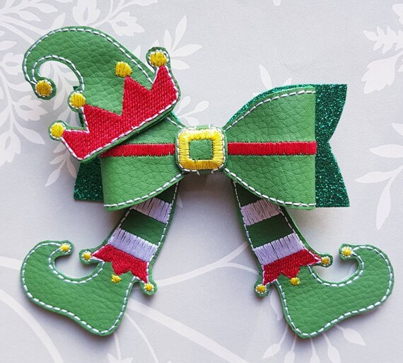 Elf Hair Bow Cute Festive Bows For Any Christmas Stocking Filler Christmas Hair Bows Gifts For Girls Stocking Fillers For Girls