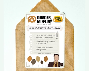 Es tu cumpleaños - The Office - Invitaciones de The Office - Cumpleaños de The Office - Cumpleaños - Invitaciones digitales - Navidad