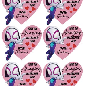 Regalos de San Valentín - Día de San Valentín - Regalos artísticos - Regalos de San Valentín de Spiderman - Regalos de San Valentín de Ghost Spider - Descargas digitales - Regalos digitales