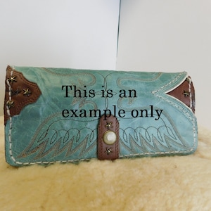 CARTERA PERSONALIZADA - Hazte una cartera con tus botas o guantes