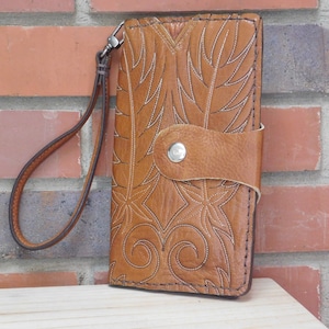 Vintage Cowboy Boots made into Wallet/ Cellphone holder