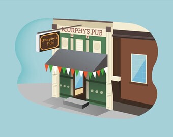 Murphy's Pub Art Print