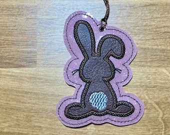 Bunny Butt Bookmark, Easter bookmark, animal bookmark, book club, teacher gift, librarian gift, Rabbit bookmark, bookworm gift, bunny tail