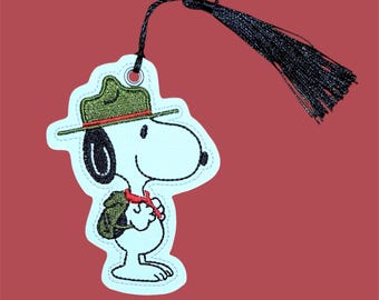 Beagle Scout Bookmark, Peanuts Bookmark