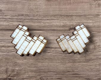 Book Earrings, Bookish Jewelry, Stud Earrings