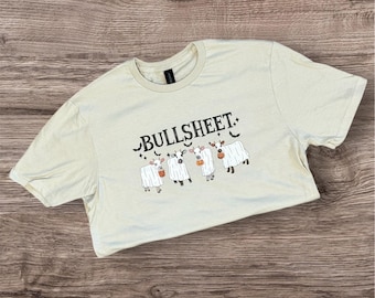 Bullsheet Cow Halloween T-shirt, Country Halloween Gift