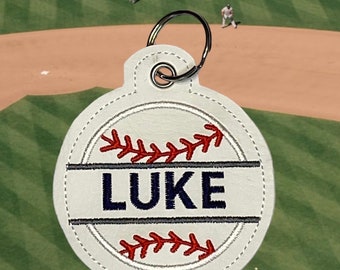 Personalized Sports Bag Tag, Custom Baseball bag Tag, Baseball Team Bag Tag, Sports Luggage Tag, Baseball key fob