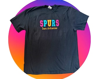Spurs Glitter Embroidered T-shirt