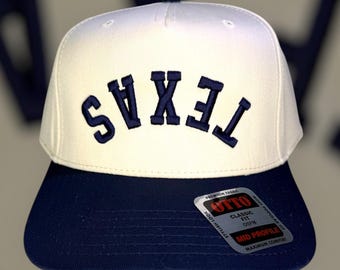 Texas Trucker Hat, 3D Embroidered Cap, Two-Tone Hat