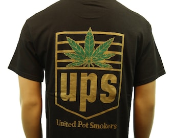 Weed Marijuana Kush Pot Printed Graphic T-Shirt Funny Humor Fashion Casual Hip Hop Urban Tee