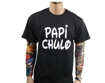 Mexico Graphic T-Shirts Printed Papi Chulo Spanish Fashion Casual Hip Hop Hipster Urban Humor Tee