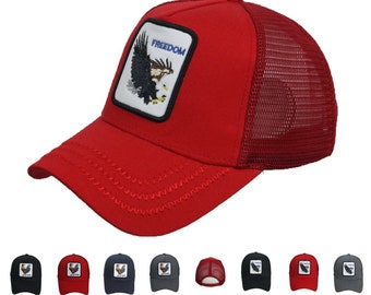lucky rooster whiskey trucker hat