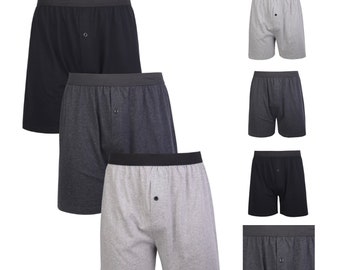 Men Cotton Trunks for Casual Lounge Wear Knit Boxers Shorts 100% Cotton Underwear Calzones Para Hombres
