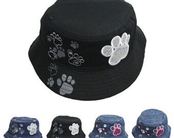 90210 Wholesale Pink Ribbon Breast Cancer Awareness Bucket Hat Rhinestone Bling Distressed Cap