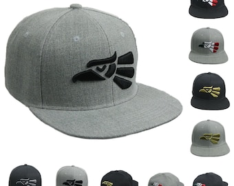 Hecho En Mexico Flat Bill Side Logo Black White Mesh Trucker Cap Caps Hat Hats
