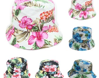 bucket hat with flowers