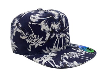 Hawaiian Hibiscus 6 Panel Cap Snapback 