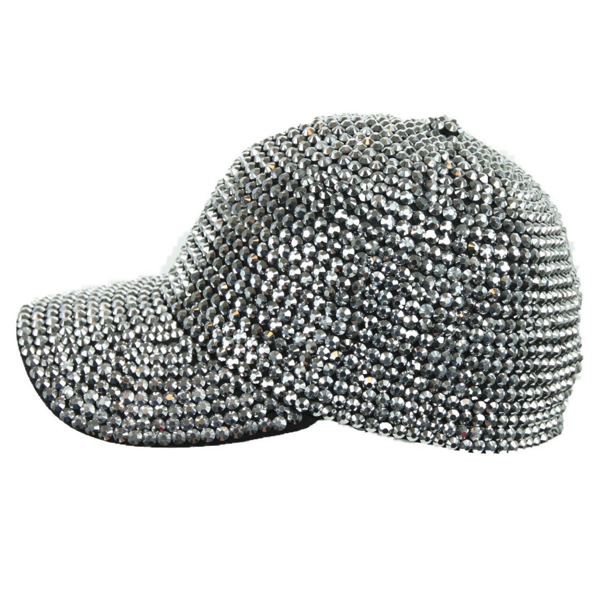 Rhinestone Studded Baseball Cap Cotton Hat Hip Hop Bling Bling