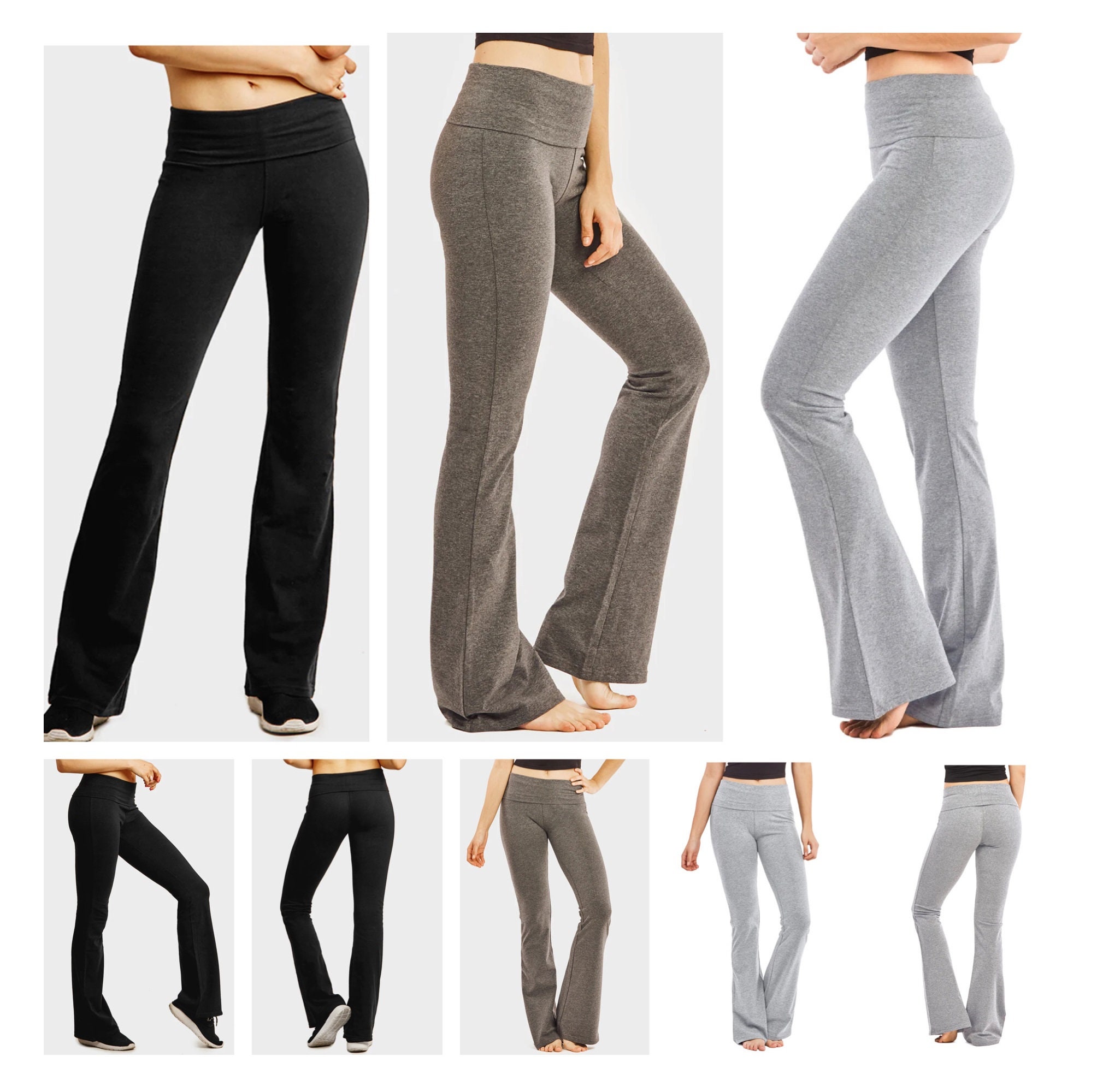 Flared Bottoms High-Waist Criss-Cross Band Yoga Pants - Sexy Mindfulness •  Value Yoga