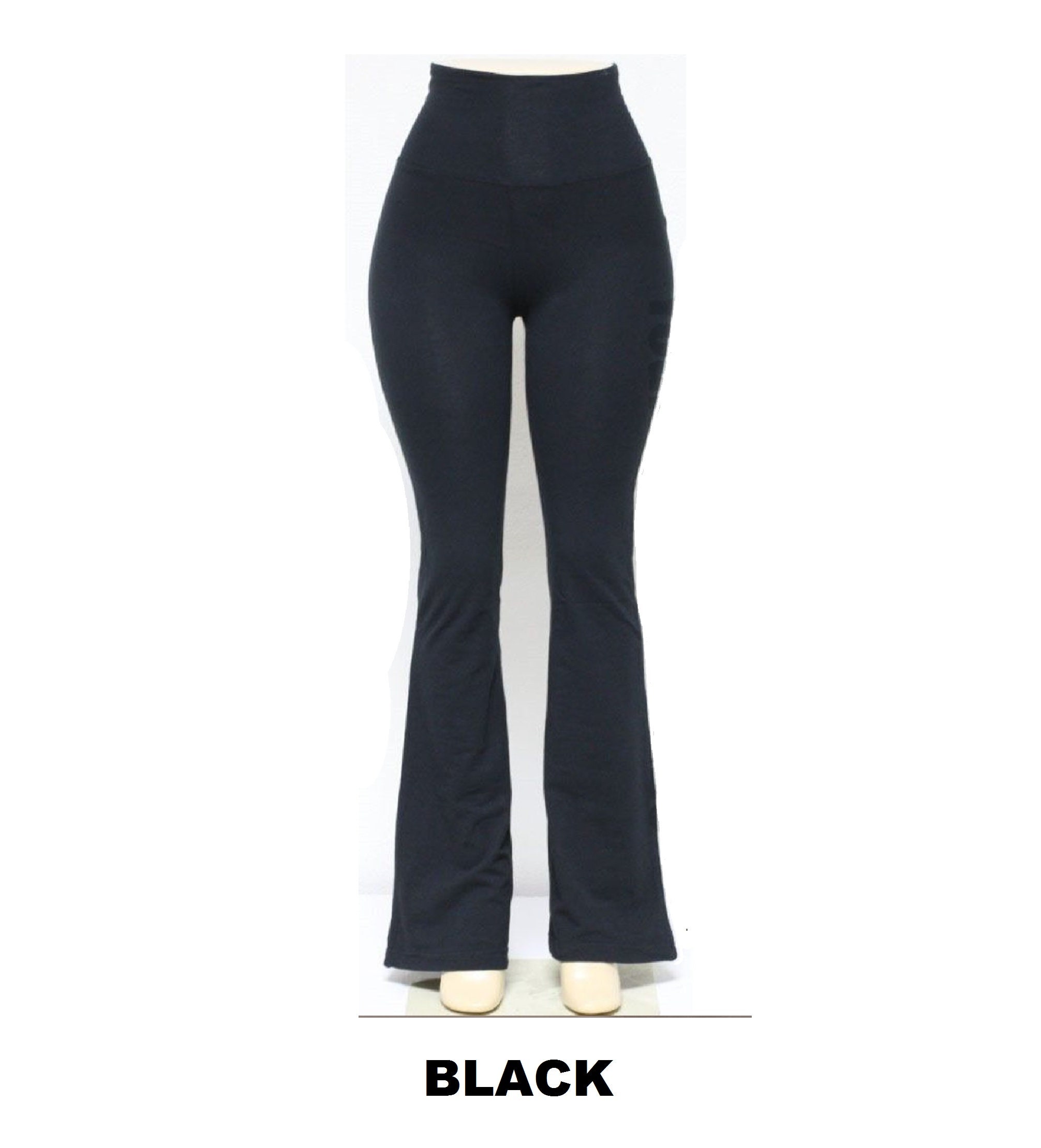 Buy Women's Fold Over High Waist Boot Cut Flare Yoga Pants Active