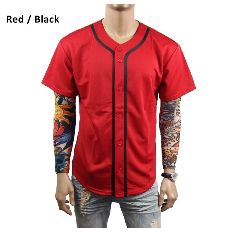 Men's Baseball Jersey T Shirts Raglan Sports Team Fashion Etsy