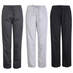 1-3pack Women Yoga Cotton Jersey Jogger Pants Midweight Sweatpants Running Loungewear Pajama S-L