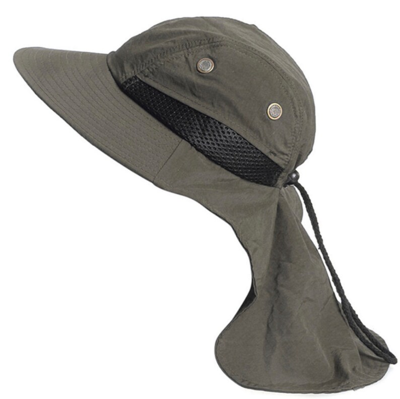 Boonie Snap Hat Brim Ear Neck Cover Sun Flap Cap Bucket Hat Etsy