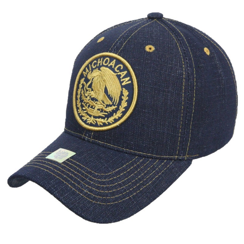 Mexico Baseball Cap Mexican Hat Fashion Casual Cotton Denim Etsy