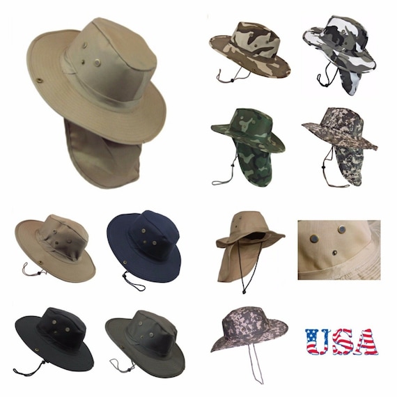 Wide Brim Bucket Cap Neck Cover Sun Flap Fashion Casual Beach Summer Camo  Colors Hat Outdoor Camping Hiking Gardening Fishing 