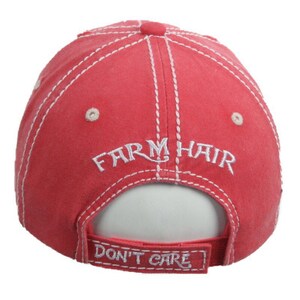 Farm Hair Don't Care Baseball Cap Distressed Vintage Sun - Etsy