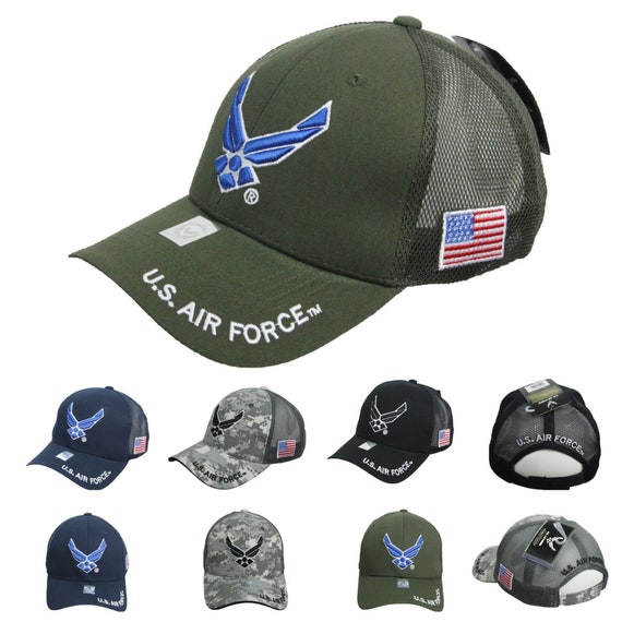 **AIR FORCE WING** VINTAGE BUCKET COTTON MILITARY CAP HAT FREE SHIPPING USA