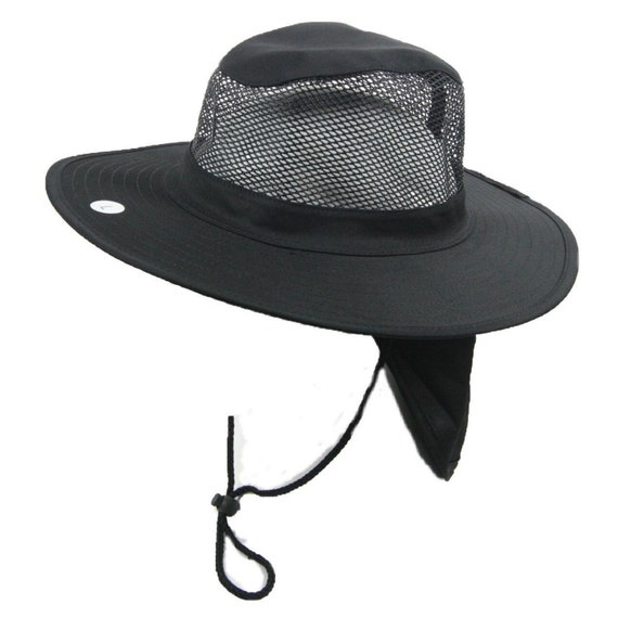 Boonie Bucket Hat Military Camo Mesh Neck Cover Sun Cap Wide Brim Hunting Hiking Fishing Outdoor Safari Camping Gardening