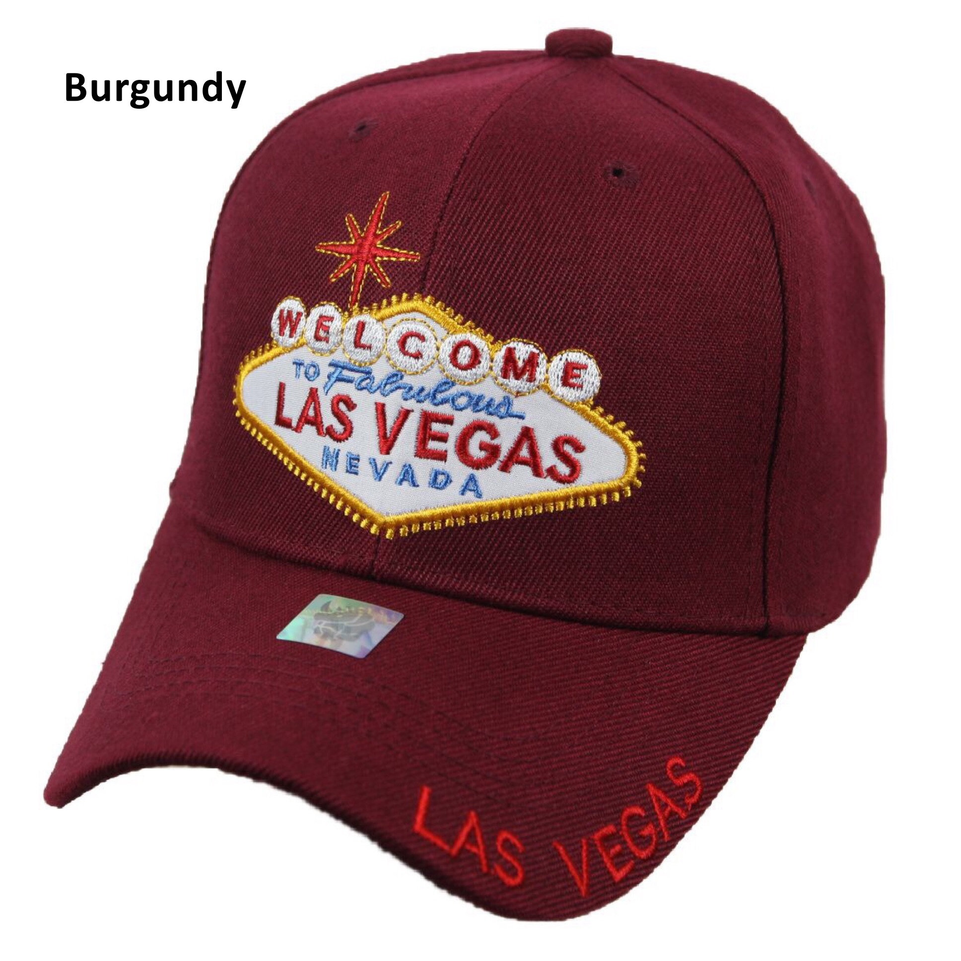 LV Las Vegas Nevada BaseBall Hat Cap Black Strap Closure Adjustable Tourist