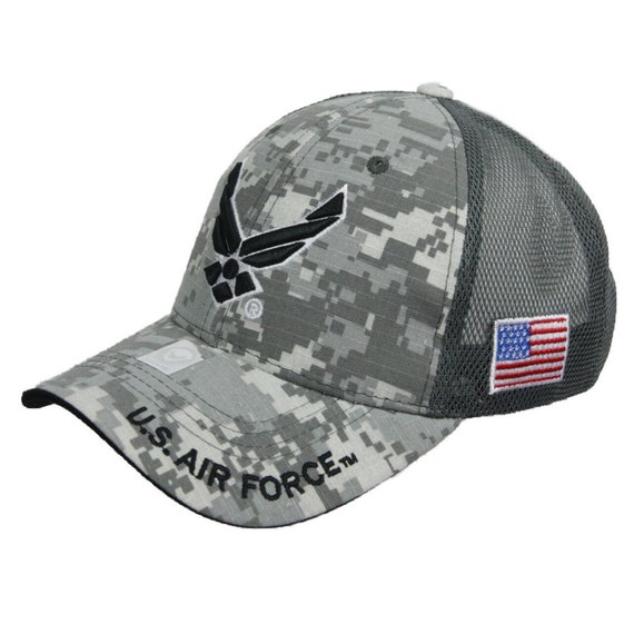 US Air Force Trucker Cap US Flag USAF Military Camouflage Official