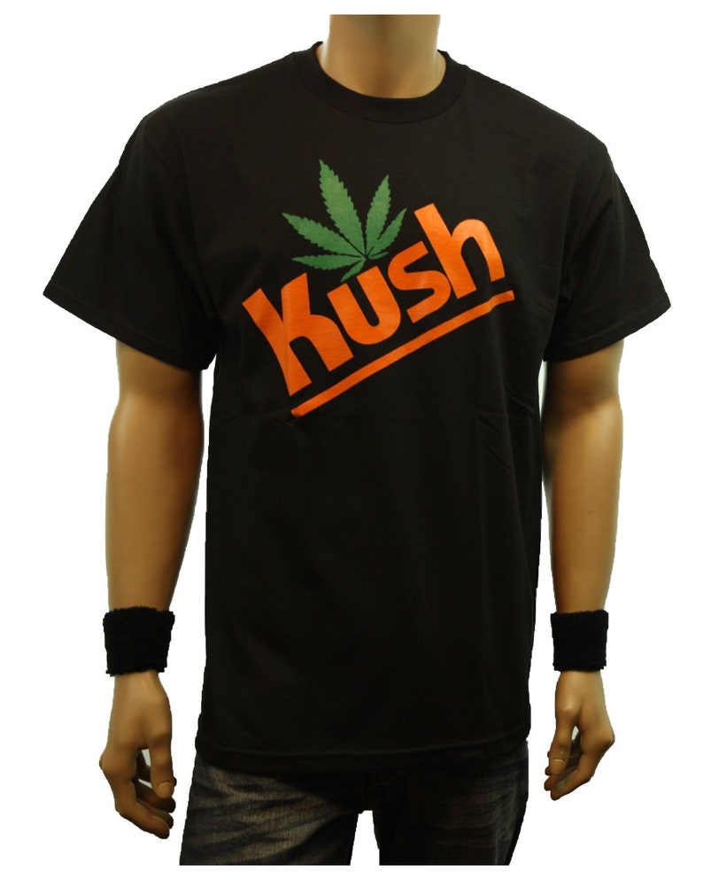 Weed Marijuana Kush Pot Printed Graphic T-Shirt Funny Humor Fashion Casual Hip Hop Urban Tee