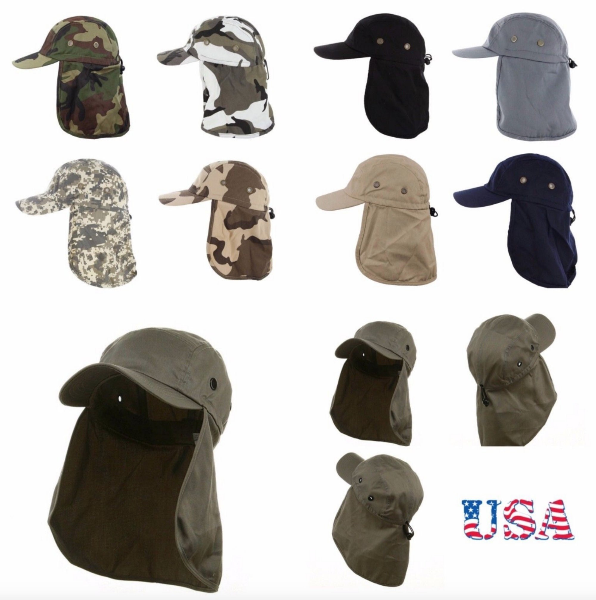 Camouflage Caps Fishing 