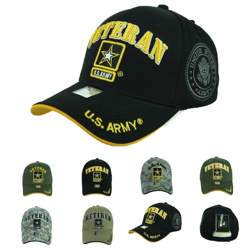 retired army baseball caps