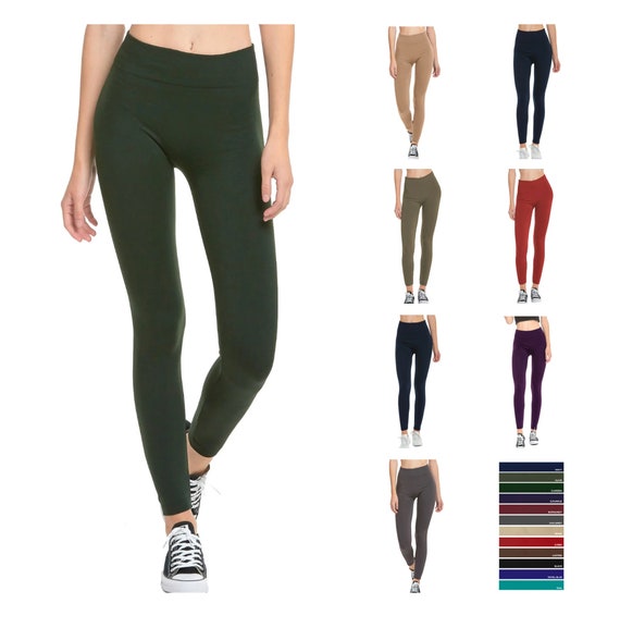 Women Fleece Legging Thermal Medias Forradas De Forro Polar Solid