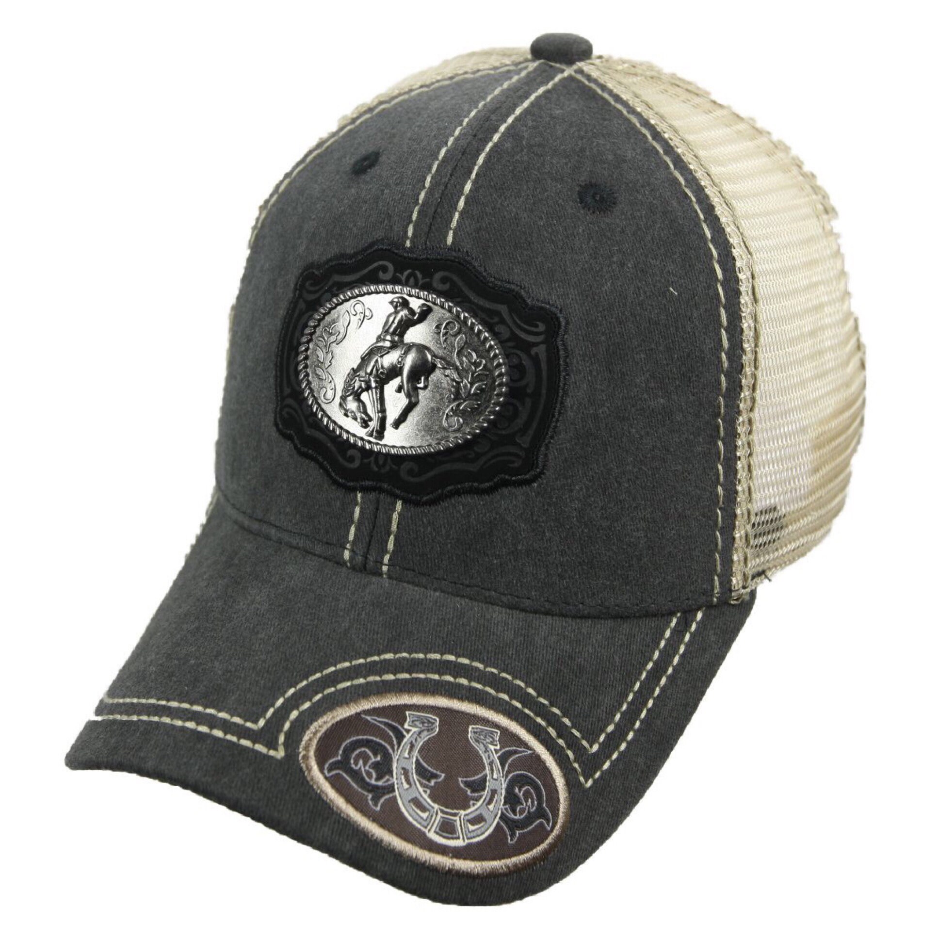 Baseball Cap Rodeo Snapback Cowboy Mesh 