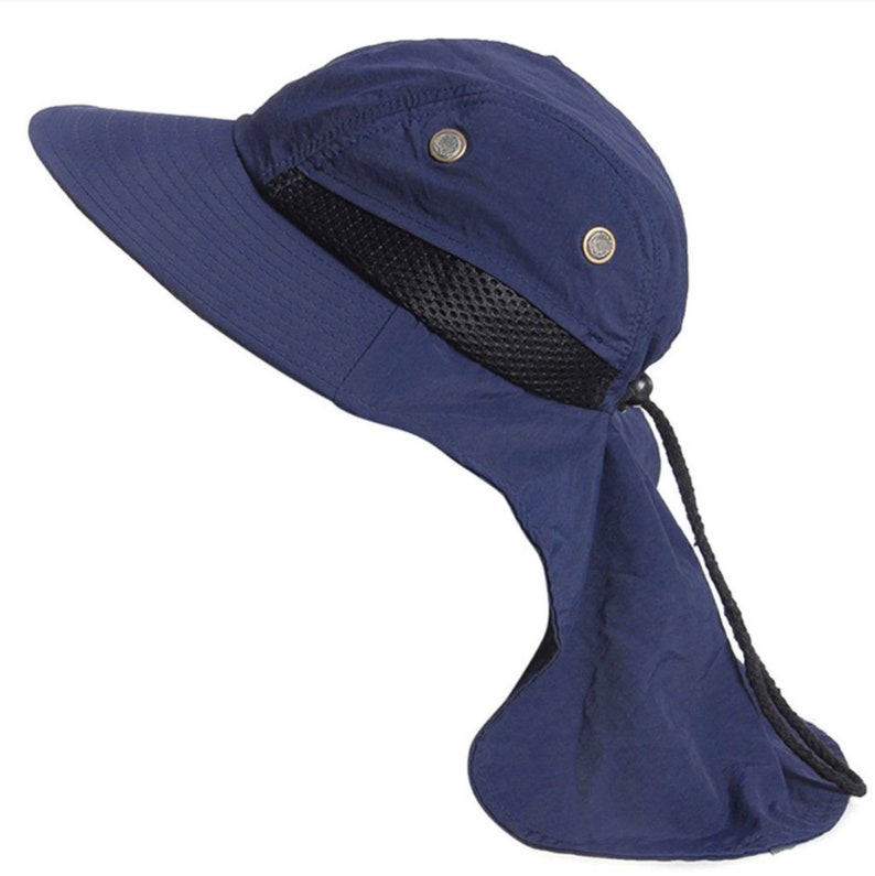 Boonie Snap Hat Brim Ear Neck Cover Sun Flap Cap Bucket Hat | Etsy