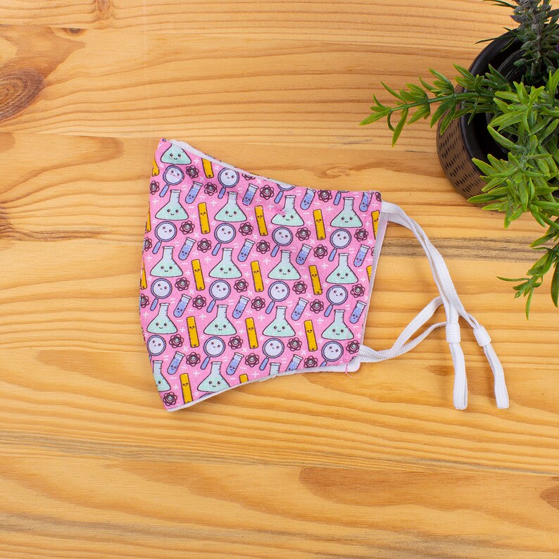 Cotton Face Mask with Nose Wire Filter Pocket Adjustable Etsy