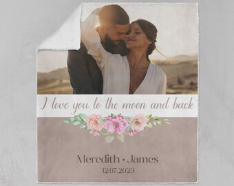 Flanell-Decke Zum 20. Hochzeitstag – Personalisiertes Geschenk Für Paare, 152 X 127 Cm
