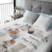 Personalized Blanket, Photo Collage Blanket, Home Decor, Gift from Daughter, Gift for Mom, Grandma Mother's Day Gift, Soft Fluffy Blanket 