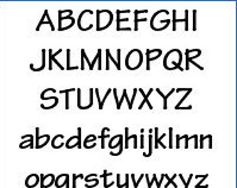 Patrón del alfabeto - Tekton, 4 pulgadas - Archivo PDF imprimible, Descarga digital
