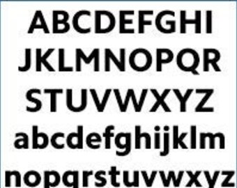 Alphabet Pattern - Camphor, 2 inch - Printable PDF File, Digital Download