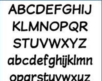 Alphabet Pattern - Wastrel, 2 inch - Printable PDF File, Digital Download