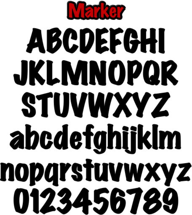Printable Alphabet Patterns Value Pak Marker PDF File Digital Download