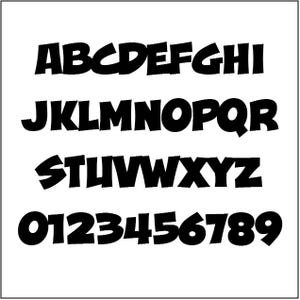 Alphabet Pattern - Glass Jaw, 6 inch -  Printable PDF Template, Uppercase Letters