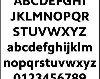 Letras imprimibles para tablón de anuncios - Paquete económico - Plantillas de signos de puntuación, mayúsculas y minúsculas (5 tamaños) - Alcanfor